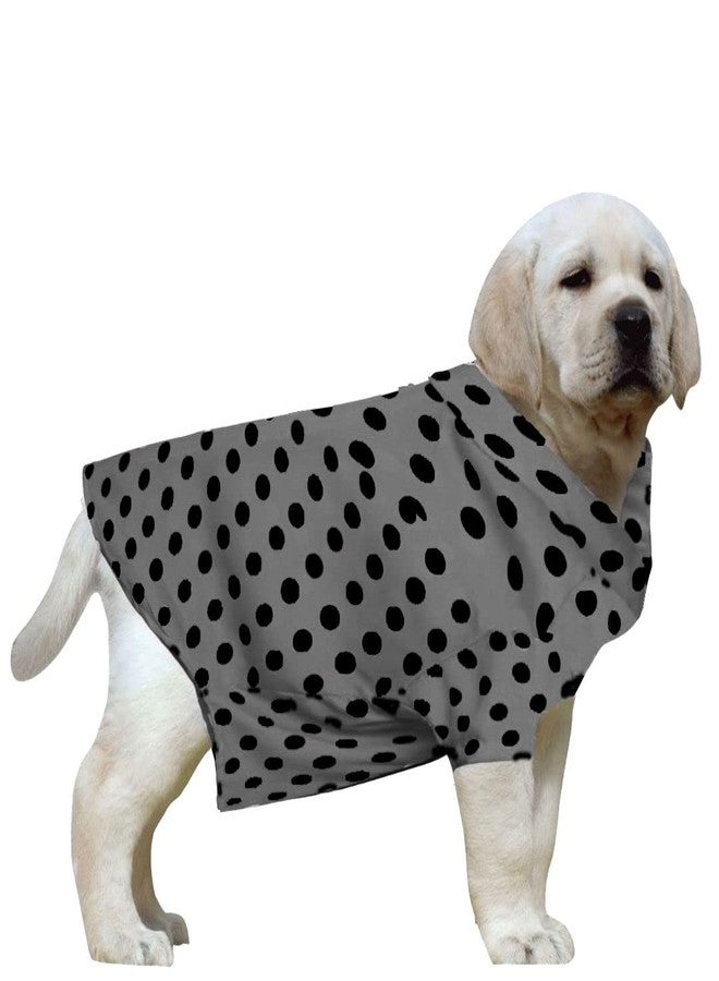 ويستيرن إرا قميص قطني مطبوع من ويسترن إيرا، قميص أساسي للكلاب يسمح بمرور الهواء، قميص فائق النعومة، قميص خفيف الوزن لطيف لحيواناتك الأليفة، ملابس مريحة للغاية للكلاب (مقاس كبير جدًا - 26 بوصة) (رمادي منقط) - Image 1